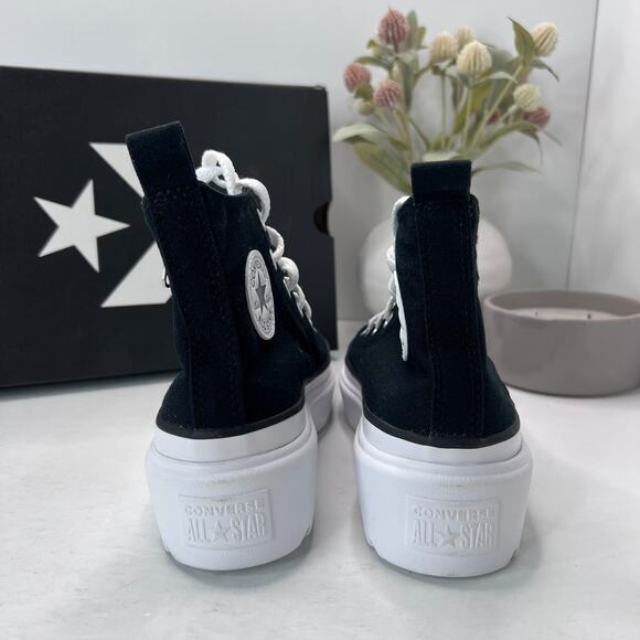 Converse Chuck Taylor All Star Lugged Heel Platform Shoes A03011C Girl's 4.5 - Picture 4 of 9